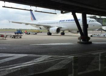 Un avion Air France sur le tarmac de Marseille Provence (Crédit archives Gomet').