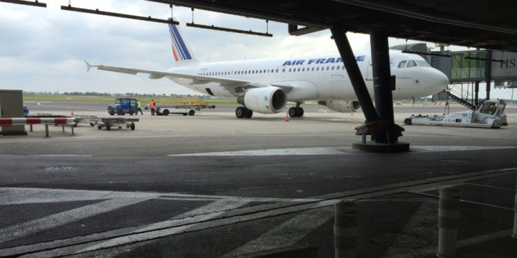 Un avion Air France sur le tarmac de Marseille Provence (Crédit archives Gomet').