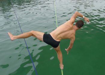 [Spectacles] Un funambule sur le Vieux-Port pour ouvrir la Biennale internationale des arts du cirque
