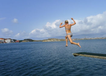 plongeon dans dans le Bohuslan Suède