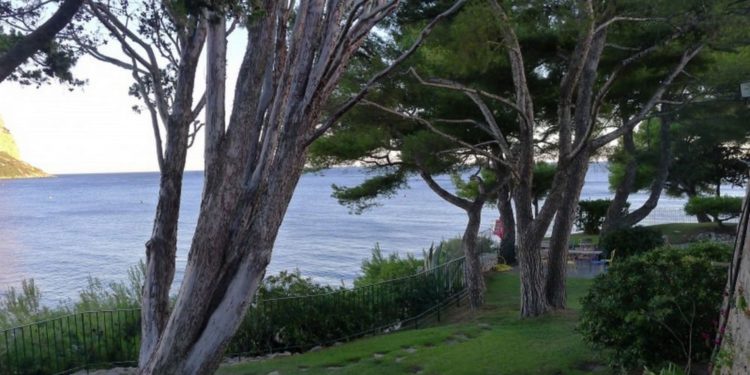 Dans le parc suspendu au-dessus de la mer de la Fondation Camargo à cassis (Photo archives Gomet').