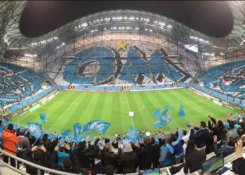 OM-PSG tifo
