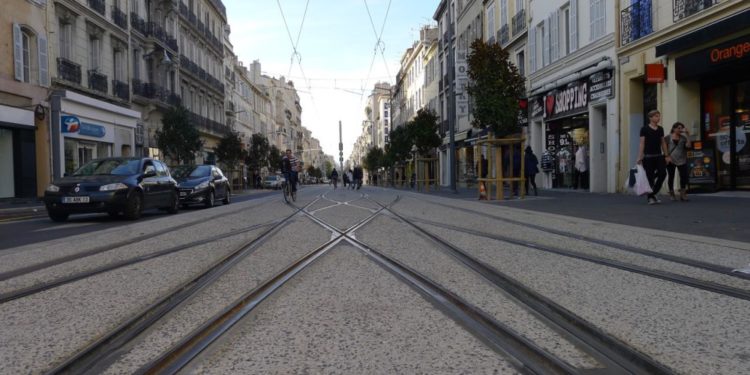 rail rue de rome tramway