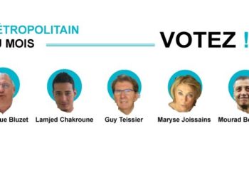 Qui sera la personnalité métropolitaine du mois de mai ?