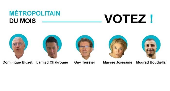 Qui sera la personnalité métropolitaine du mois de mai ?