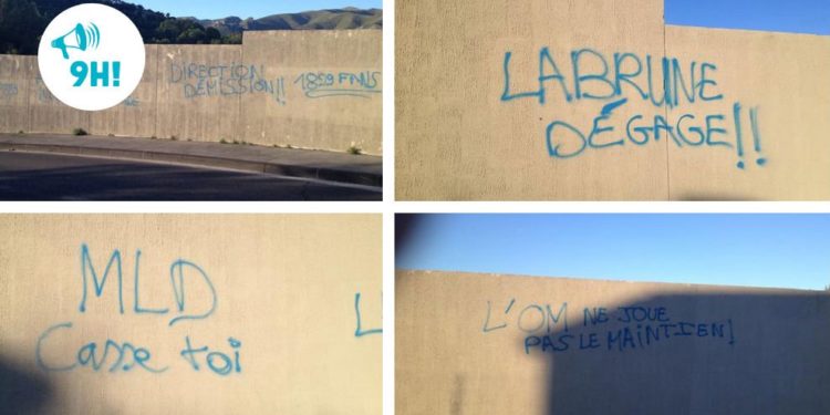[Flash info 9h] Des inscriptions hostiles aux dirigeants de l'OM sur les murs de la Commanderie