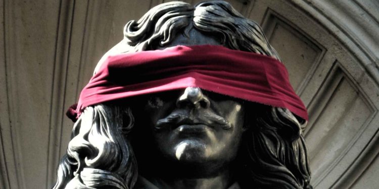 Molière yeux bandés