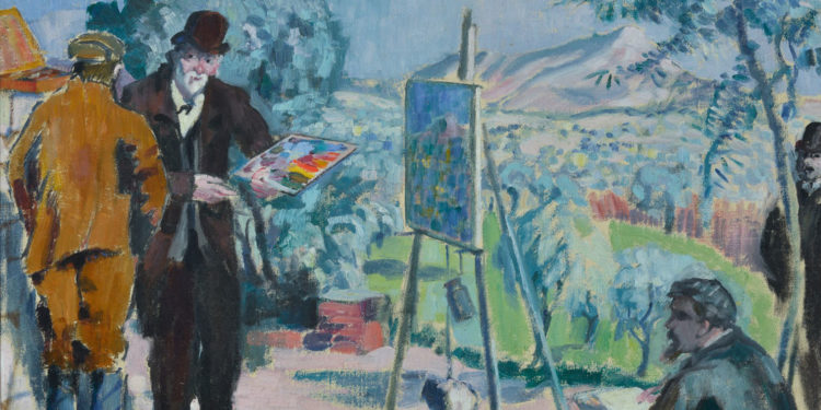 Maurice Denis, La Visite à Cézanne, 1906