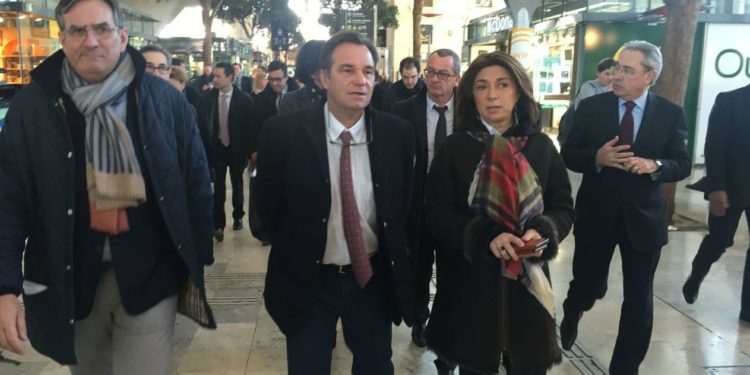 Renaud Muselier et Martine Vassal en 2016 lors d'une visite à la gare St Charles (Photo archives Gomet')