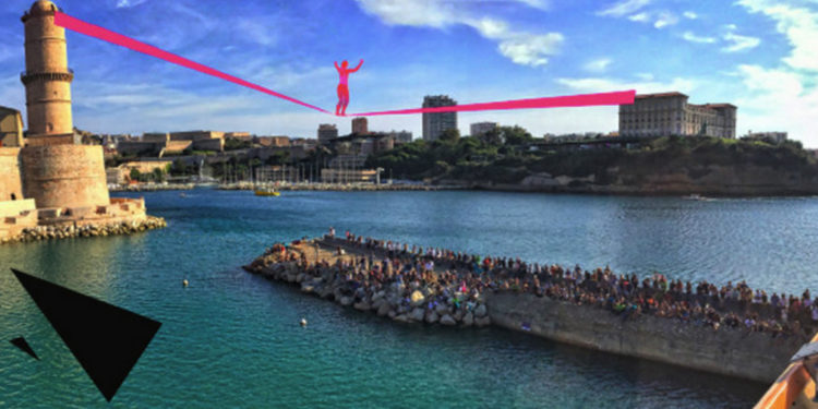 slackline traverse vieux port slackline