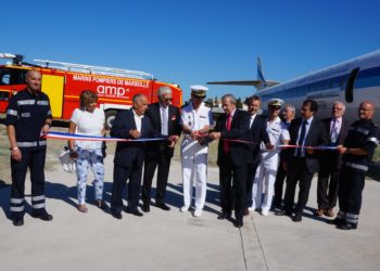 Aéroport de Marigane : une aire d’entraînement pour les marins-pompiers de Marseille