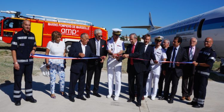 Aéroport de Marigane : une aire d’entraînement pour les marins-pompiers de Marseille