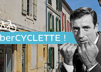 UberCyclette pendant le festival d'Avignon