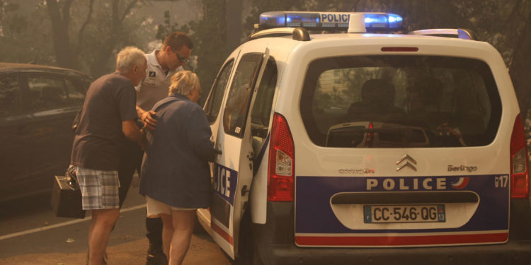 police evacuation vitrolles