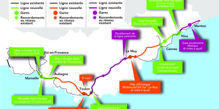 Ligne nouvelle Marseille-Nice : une première tranche soumise à la concertation publique