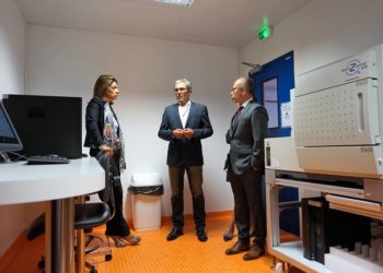 Martine Vassal visite les entreprises de Marseillle Immunpole