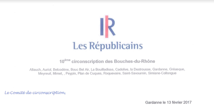 "Richard Mallié ou rien" pour les Républicains de la 10ème circonscription