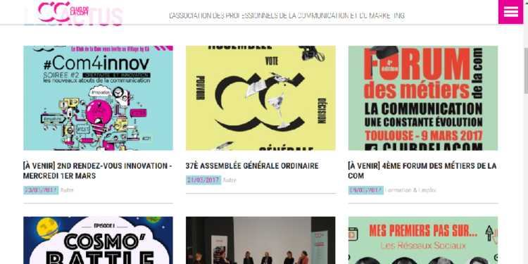 Le site du Club de la Com fait peau neuve