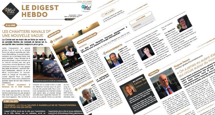 Le Digest Hebdo n°18 : Semidep, Euroméditerranée, Villa Valmer, thecamp, Gérard Goninet !