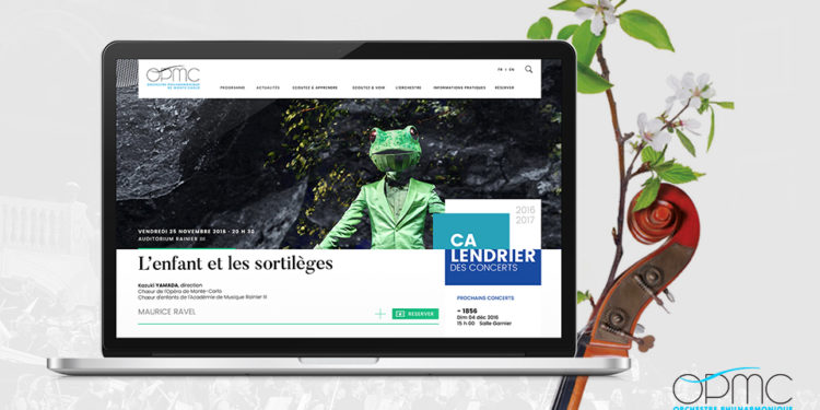 Tequilarapido compose le nouveau site de l’Orchestre Philarmonique de Monte-Carlo