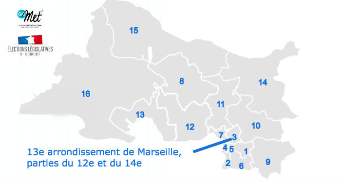 Législatives 2017 : la présentation des 16 circonscriptions des Bouches-du-Rhône