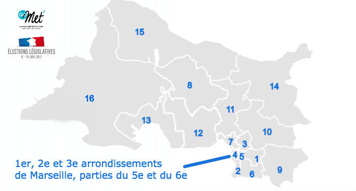 Législatives 2017 : la présentation des 16 circonscriptions des Bouches-du-Rhône