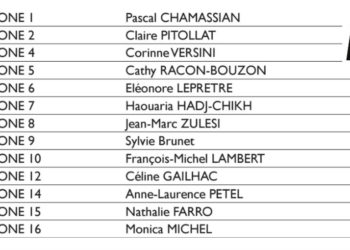 La liste de 13 (sur 16) candidats d'En Marche dans les Bouches-du-Rhône