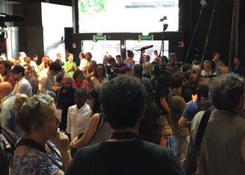 Première déclaration de Jean-Luc Mélenchon au Dock des Suds