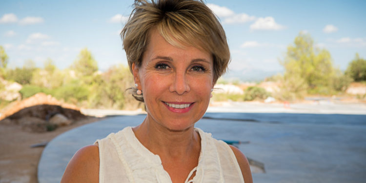 Corinne Vezzoni à thecamp encore en travaux (Gomet'/archives)