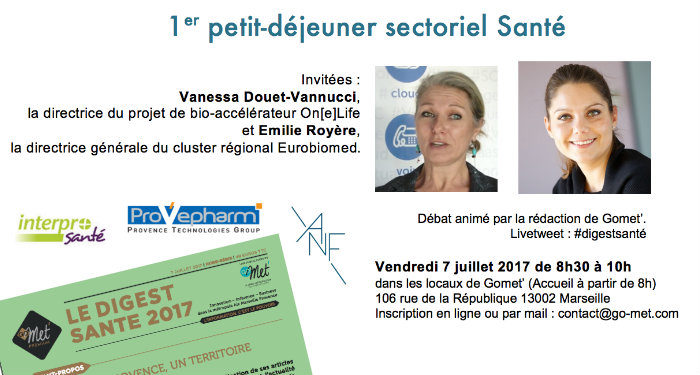 Métropole de la santé : Gomet’ organise un 1er petit déjeuner consacré à l’actualité de la filière