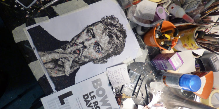 Les portraits confettis de Ced Vernay aux Docks Village