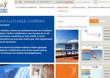 Answeb refond le site internet de la Clinique Le Méridien