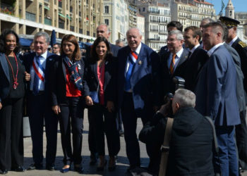 udi 21 septembre 2017 sur le quai d'honneur devant l'Hôtel de ville de M