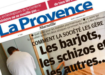 La Une de La Provence du 5 septembre 2017