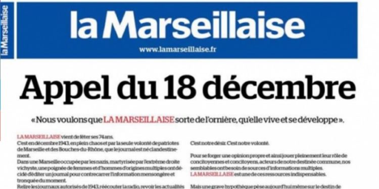 En difficultés, la Marseillaise lance l’appel du 18 décembre