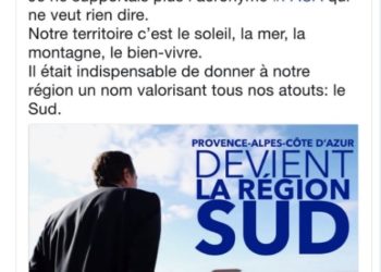 La Région Paca devient Région Sud : l’étonnante annonce du nouveau nom