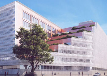 Les dessins de l'architecte Jean-Michel Wilmotte du futur institut Giptis à la Timone (Crédit DR)