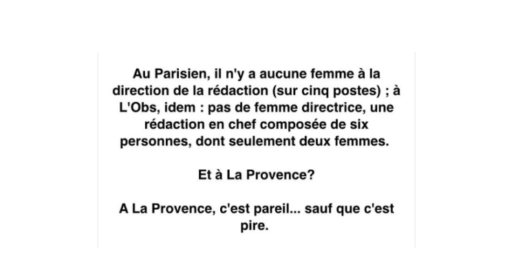 Les femmes journalistes de La Provence dénoncent les inégalités