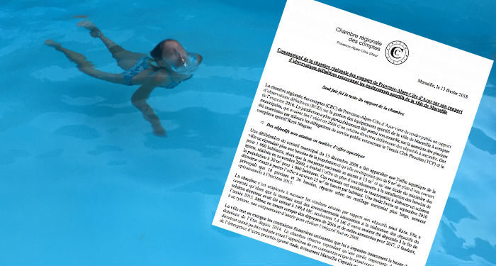 Piscines à Marseille : le communiqué de la chambre régionale des comptes