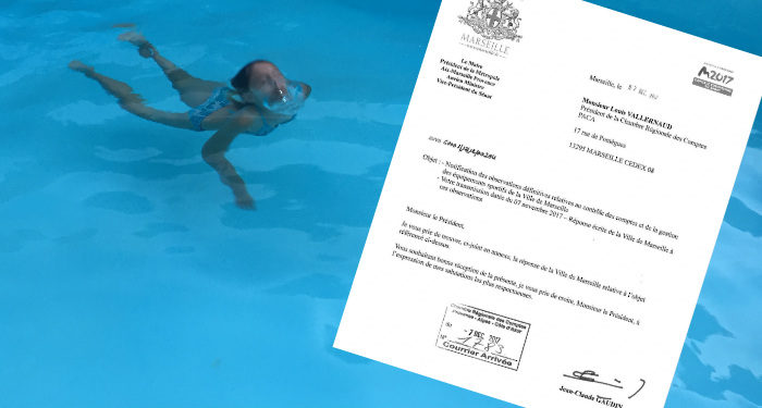 Piscines : la lettre de la mairie de Marseille à la chambre régionale des comptes