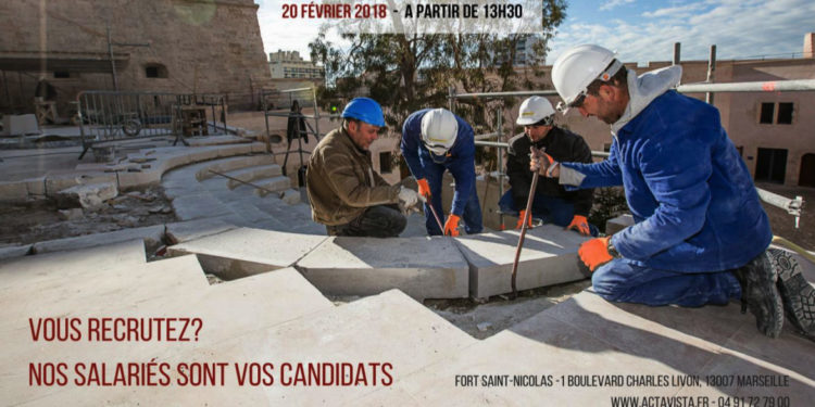 Les entreprises partenaires d’Acta Vista en session de recrutement au Fort St Nicolas