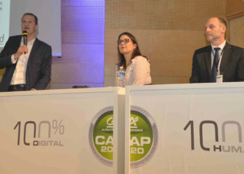 De gauche à droite : Damien Ailleret du Crédit Agricole, Emilie Royère, et Xavier Tabary, respectivement directrice générale et président d'Eurobiomed (Photo Jean Yves Delattre/Gomet').