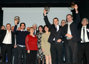 Monique Cassar, présidente de la CMA (en beige) entourée des quatre lauréats 2018 (©CMAR)