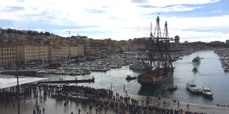 L’Hermione à l’abordage du Vieux-Port