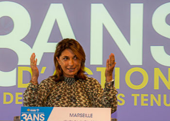 Sur un air de campagne, Martine Vassal défend son bilan de mi-mandat et demande du foncier au GPMM