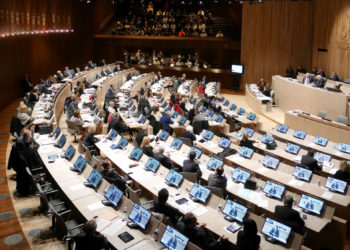 La salle du conseil du municipal de Marseille (Crédit archives Gomet').