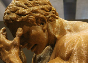 Les Damnés, sculpture monumentale de Liza Lou (détail)