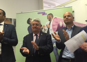 De gauche à droite : Saïd Ahamada, Philippe Vitel, Lionel Canesi et Sébastien Chaze (Crédit photo Gomet').