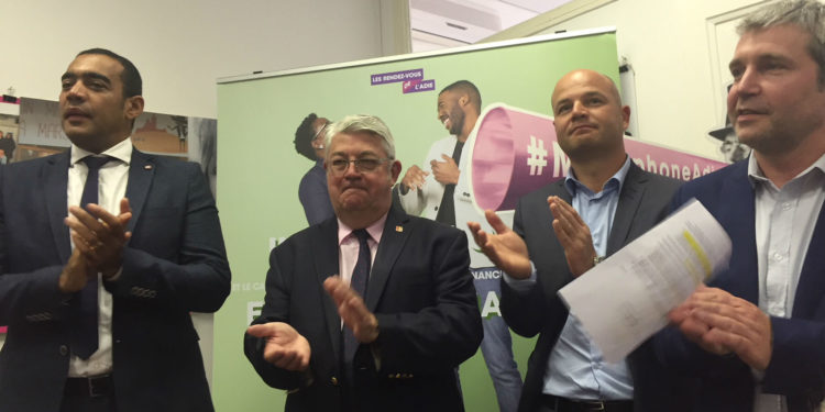 De gauche à droite : Saïd Ahamada, Philippe Vitel, Lionel Canesi et Sébastien Chaze (Crédit photo Gomet').