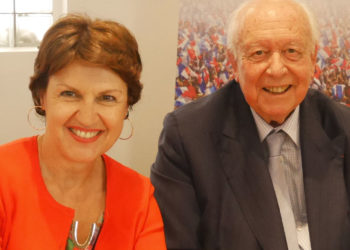 Jean-Claude Gaudin est venu accueillir Annie Genevard, à Marseille, avant de se rendre à la fédération des Bouches-du-Rhône. Photo N.K.